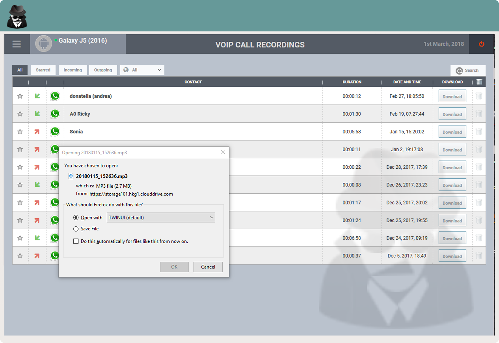 VOIP Call Recording