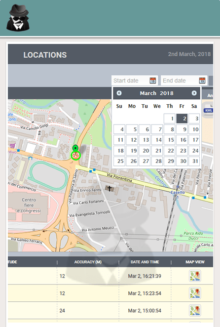 Locations GPS